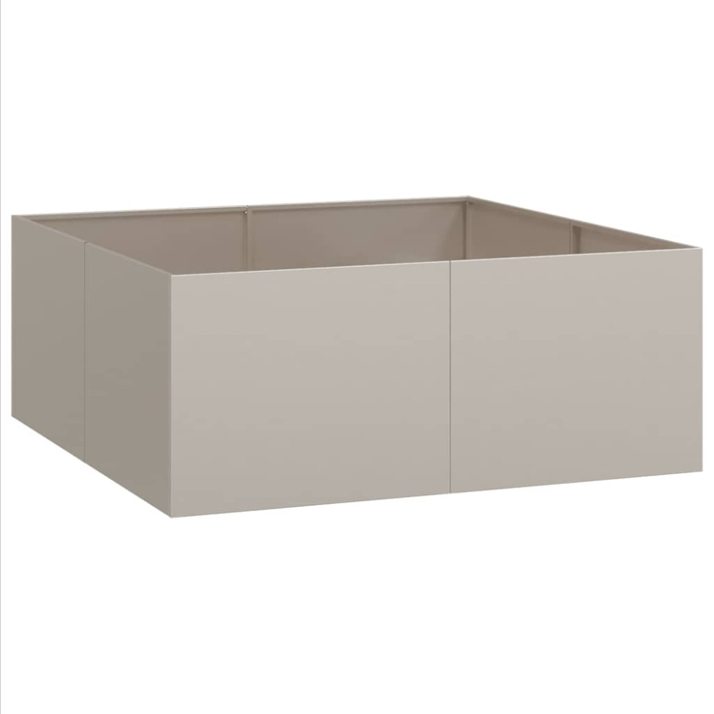 Produktbild för Planteringskärl rostig 100x100x40 cm väderbeständigt stål