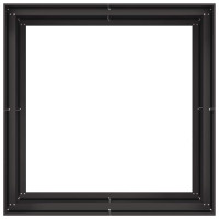 Produktbild för Planteringskärl svart 100x100x80 cm stål