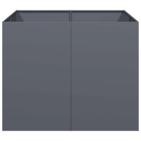 Produktbild för Planteringskärl antracit 100x100x80 cm stål