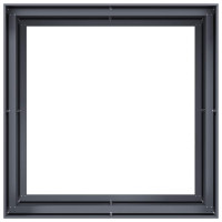 Produktbild för Planteringskärl antracit 100x100x80 cm stål