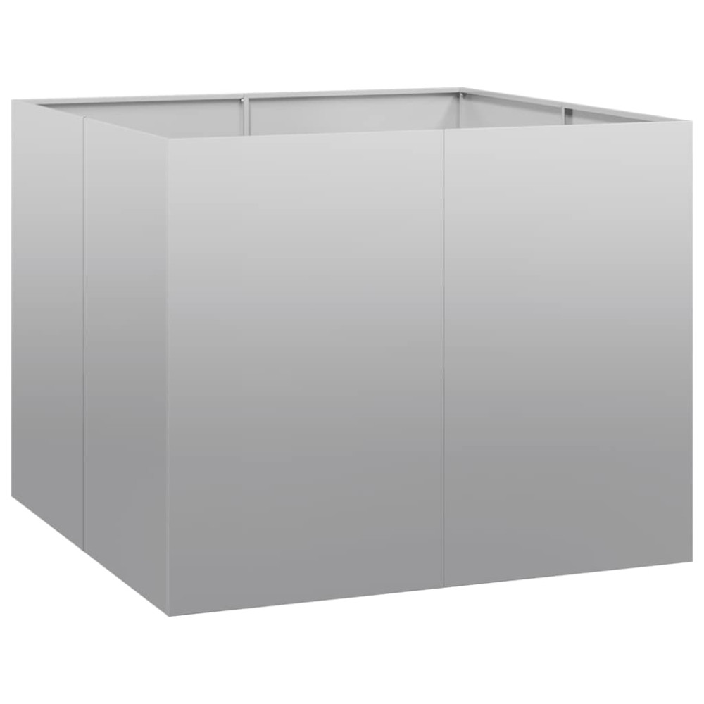 Produktbild för Planteringskärl 100x100x80 cm galvaniserat stål