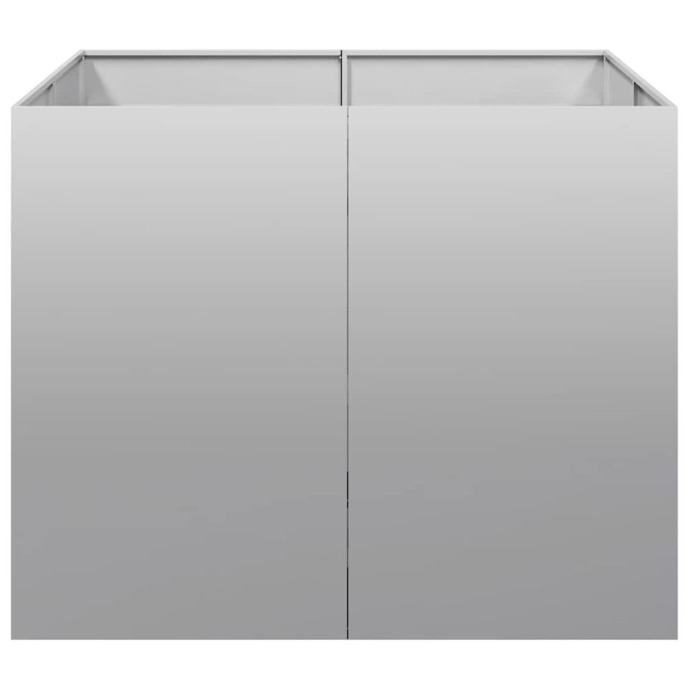 Produktbild för Planteringskärl 100x100x80 cm galvaniserat stål
