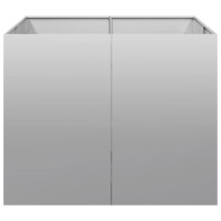 Produktbild för Planteringskärl 100x100x80 cm galvaniserat stål