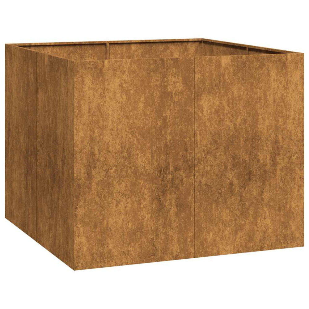 Produktbild för Planteringskärl rostig 100x100x80 cm väderbeständigt stål