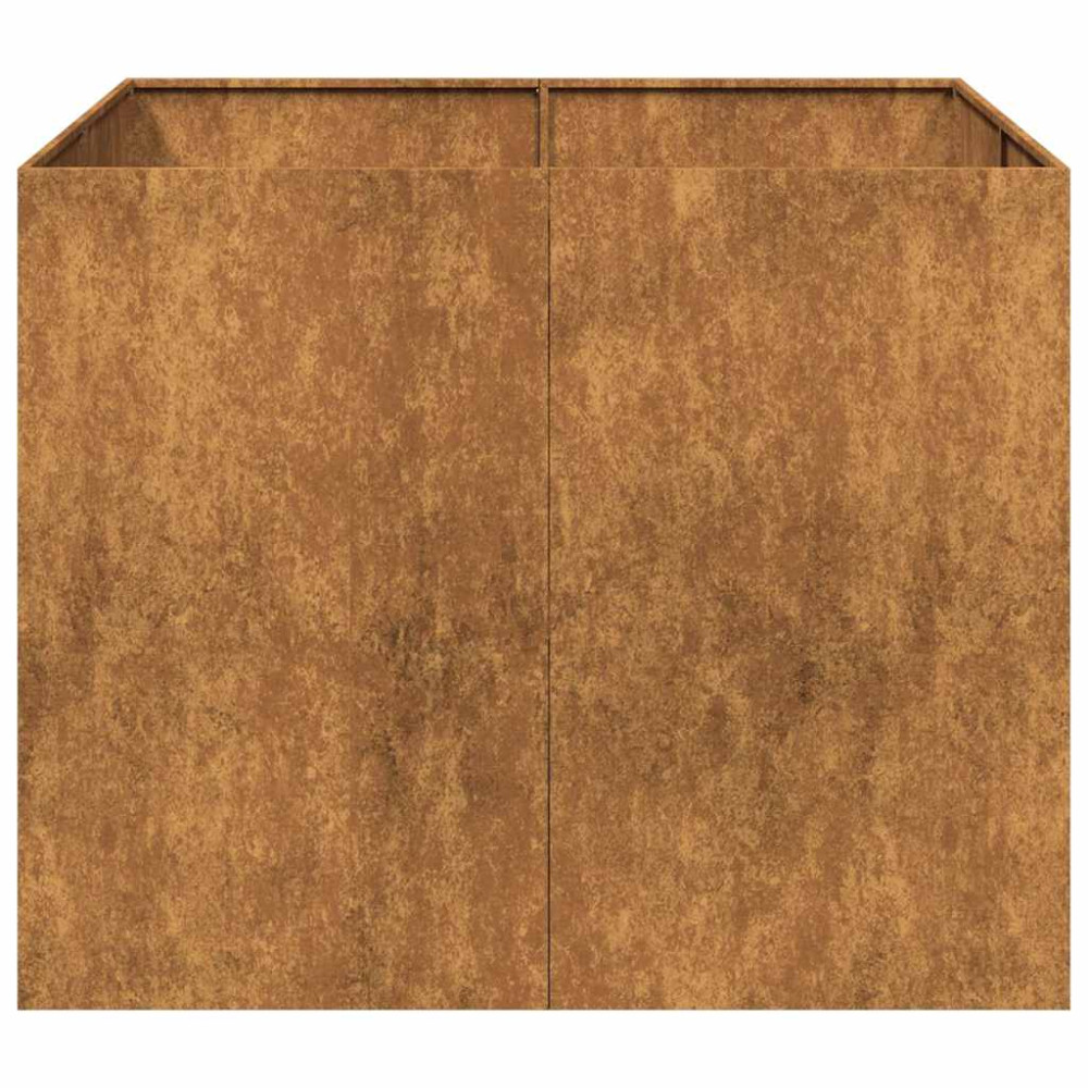 Produktbild för Planteringskärl rostig 100x100x80 cm väderbeständigt stål