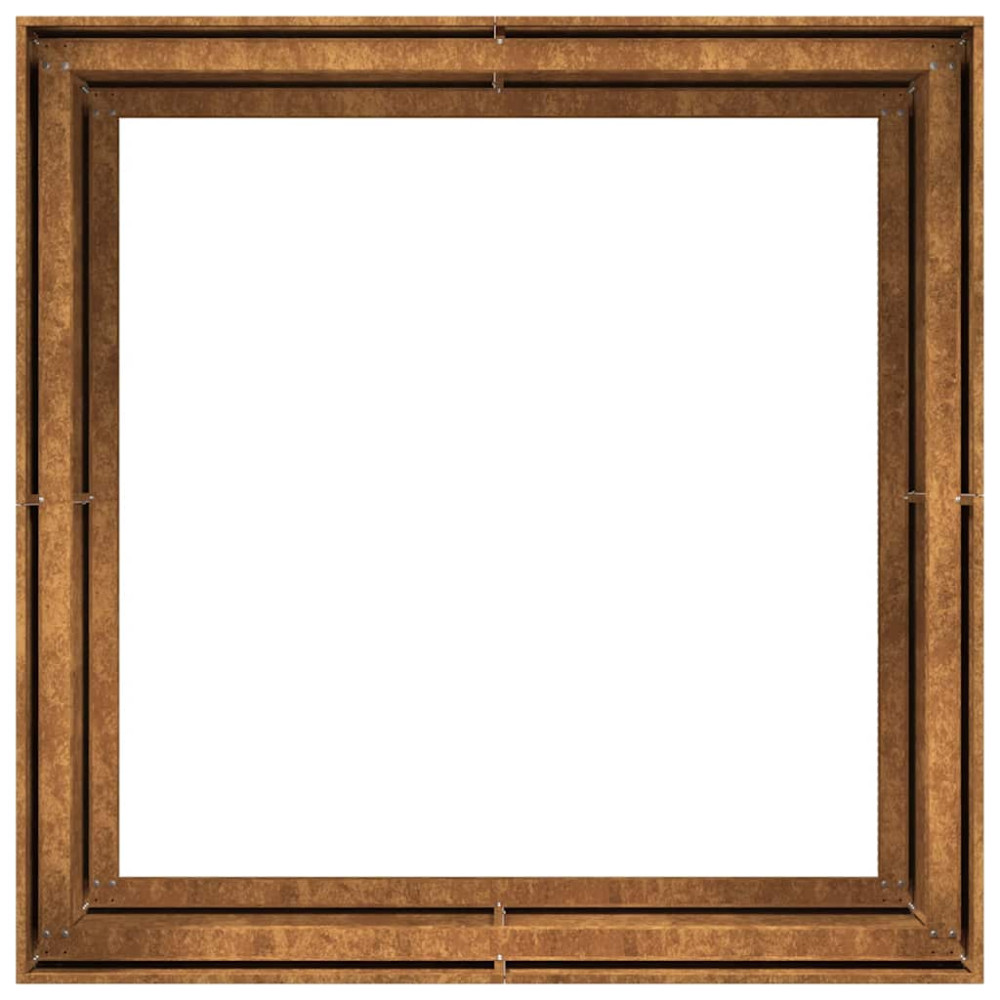 Produktbild för Planteringskärl rostig 100x100x80 cm väderbeständigt stål