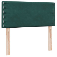 Produktbild för Ramsäng med madrass mörkgrön 80x220 cm sammet