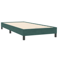 Produktbild för Ramsäng med madrass mörkgrön 80x220 cm sammet
