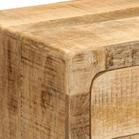 Produktbild för Sängbord 2 st 40x32x46 cm massivt trä grov mango