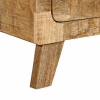 Produktbild för Sängbord 2 st 40x32x46 cm massivt trä grov mango