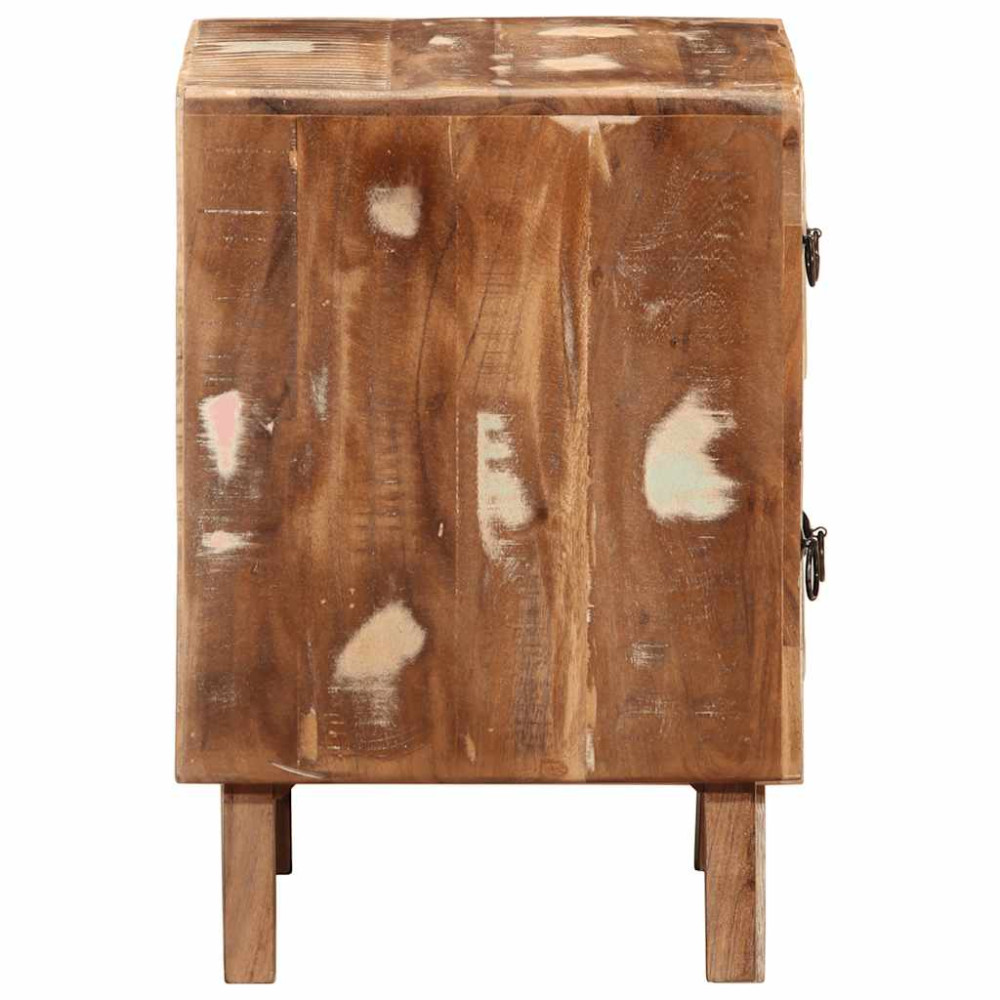 Produktbild för Sängbord 40x32x46 cm massivt återvunnet trä