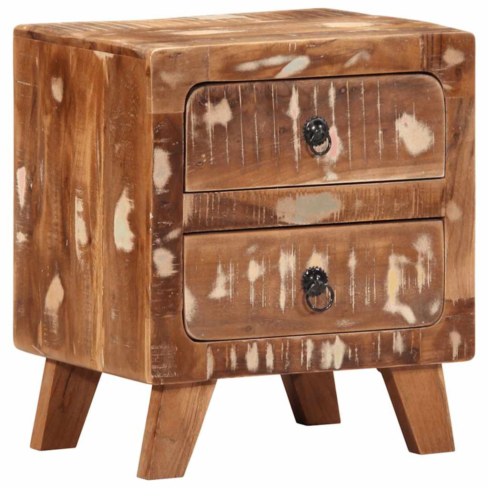 Produktbild för Sängbord 2 st 40x32x46 cm massivt trä återvunnet