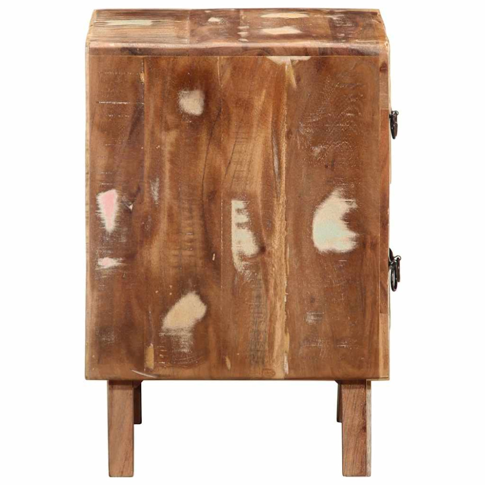 Produktbild för Sängbord 2 st 40x32x46 cm massivt trä återvunnet