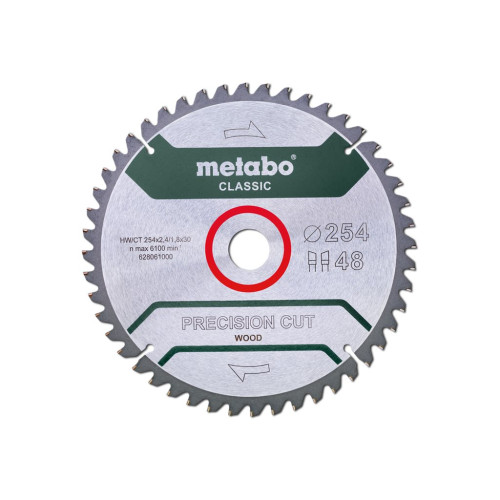 Metabo Metabo Classic Precision Cut Wood - cirkelsågblad - för trä, plywood, mjuka träslag, lövträ, träfanér, MDF-skiva, kompositmaterial, obehandlad spånplatta