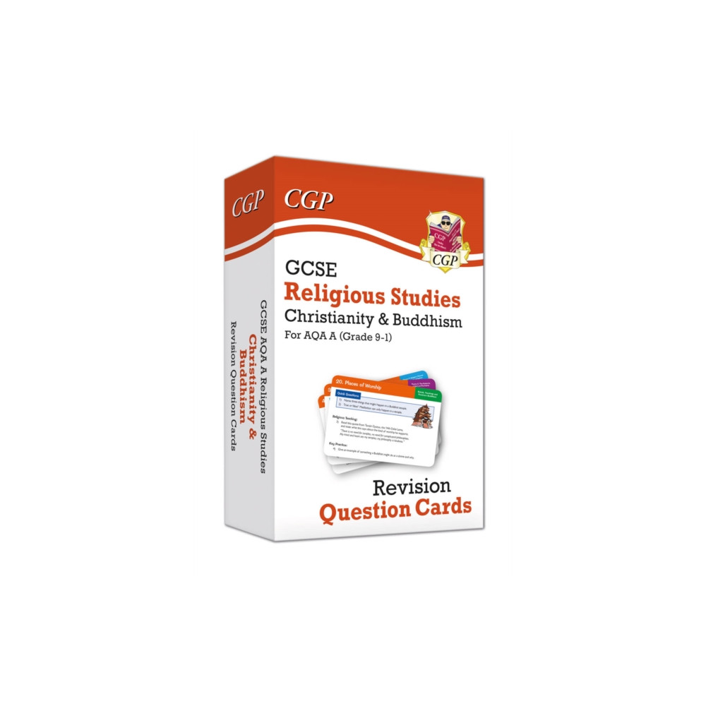 Produktbild för GCSE AQA A Religious Studies: Christianity & Buddhism Revision Question Cards (inbunden, eng)