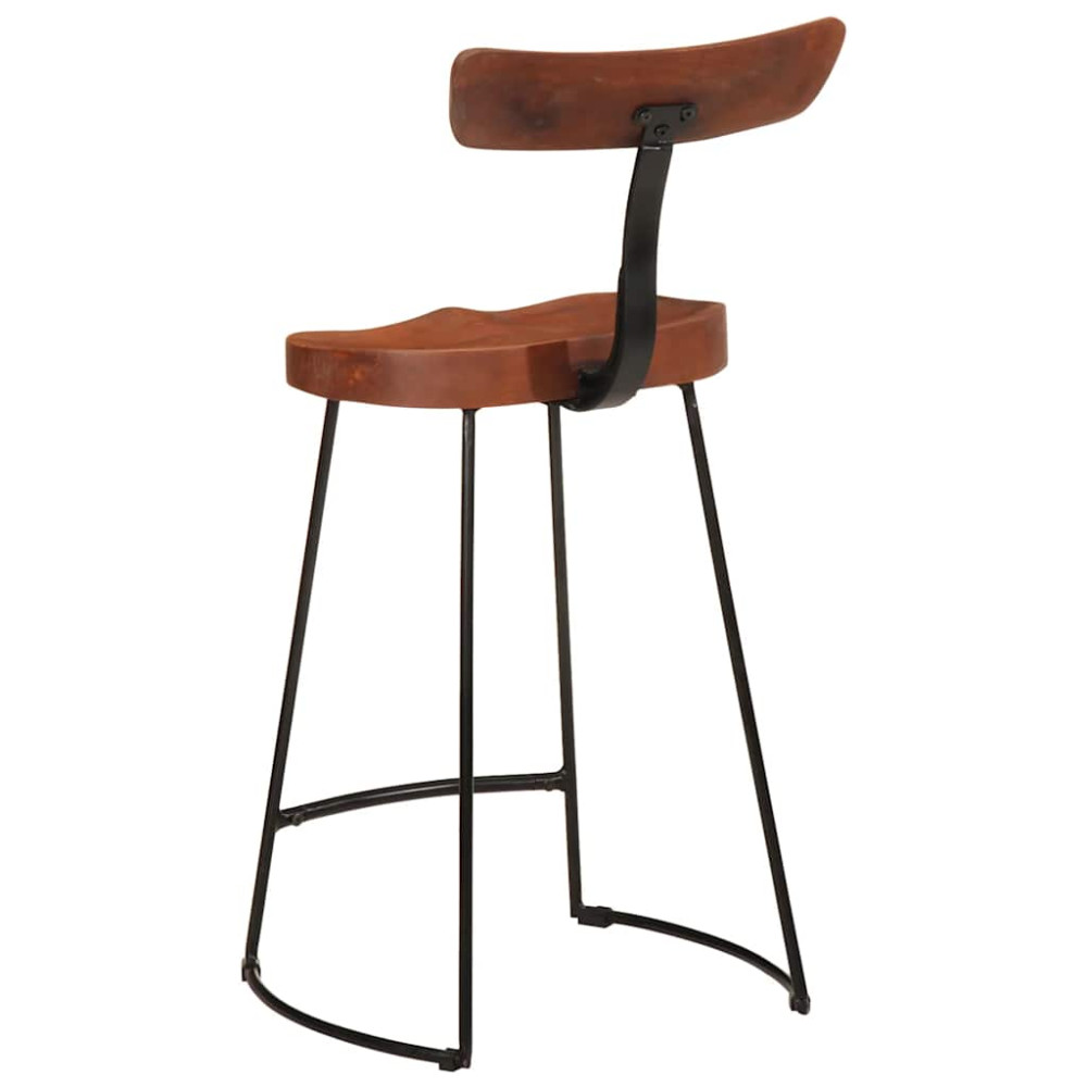 Produktbild för Barstolar 2 st 49x43x88 cm mango i massivt trä