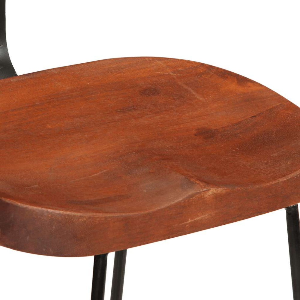Produktbild för Barstolar 2 st 49x43x88 cm mango i massivt trä