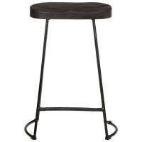 Produktbild för Barstolar 2 st svart 45x40x62 cm mango i massivt trä