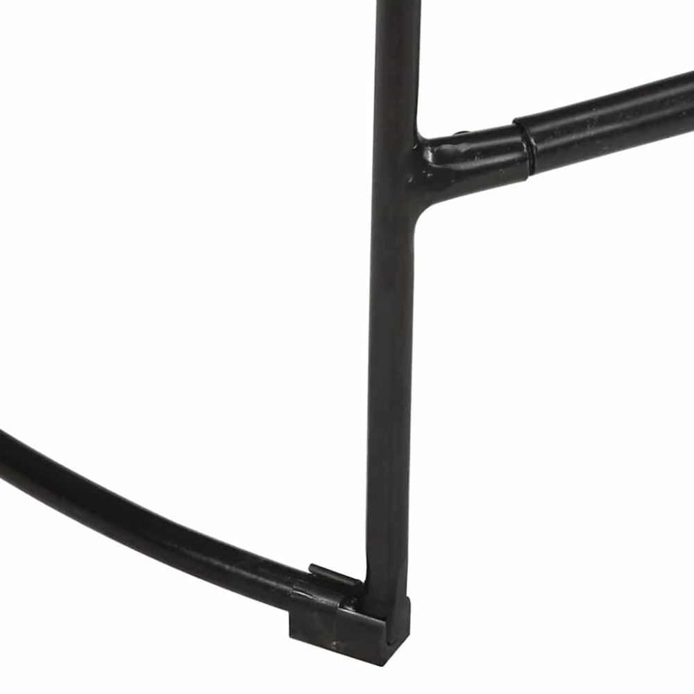 Produktbild för Barstolar 2 st svart 45x40x62 cm mango i massivt trä
