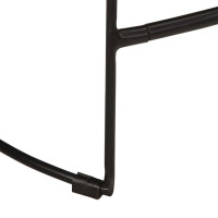 Produktbild för Barstolar 2 st svart 46x38x52 cm mango i massivt trä