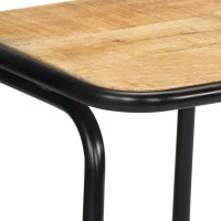 Produktbild för Barstolar 2 st 46x35,5x80 cm massivt trä grov mango