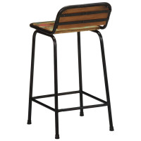 Produktbild för Barstolar 2 st 46x35,5x80 cm massivt trä återvunnet