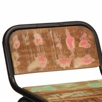 Produktbild för Barstolar 2 st 46x35,5x80 cm massivt trä återvunnet