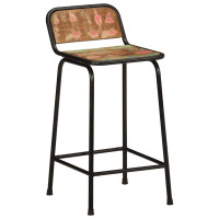 Produktbild för Barstolar 4 st 46x35,5x80 cm massivt trä återvunnet