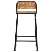 Produktbild för Barstolar 4 st 46x35,5x80 cm massivt trä återvunnet