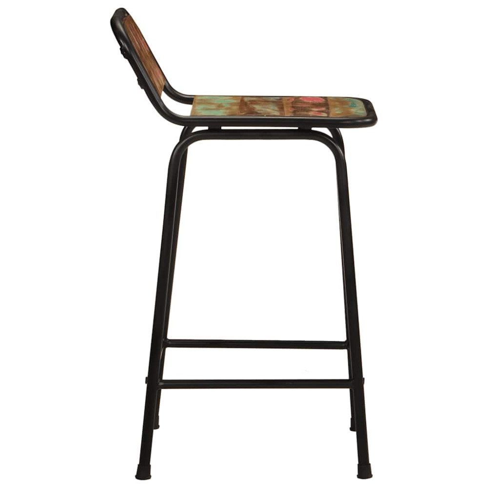 Produktbild för Barstolar 4 st 46x35,5x80 cm massivt trä återvunnet