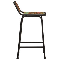 Produktbild för Barstolar 4 st 46x35,5x80 cm massivt trä återvunnet