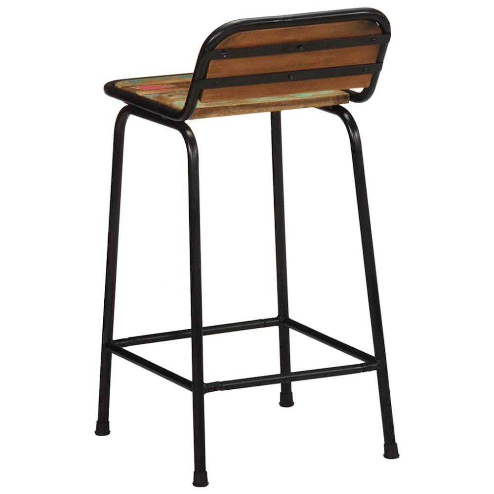 Produktbild för Barstolar 4 st 46x35,5x80 cm massivt trä återvunnet