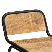 Produktbild för Barstolar 4 st 46x35,5x70 cm massivt trä grov mango