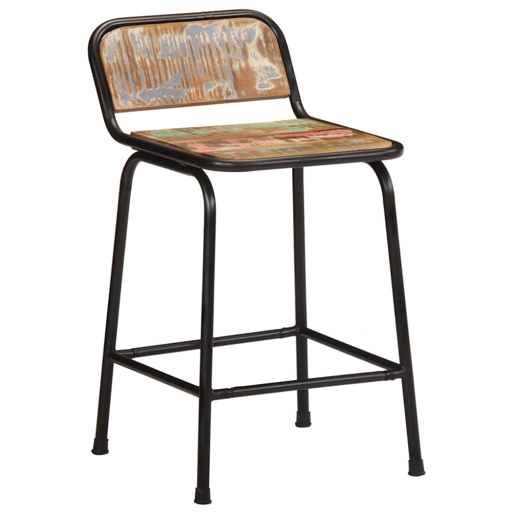 Produktbild för Barstolar 4 st 46x35,5x70 cm massivt trä återvunnet