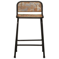Produktbild för Barstolar 4 st 46x35,5x70 cm massivt trä återvunnet