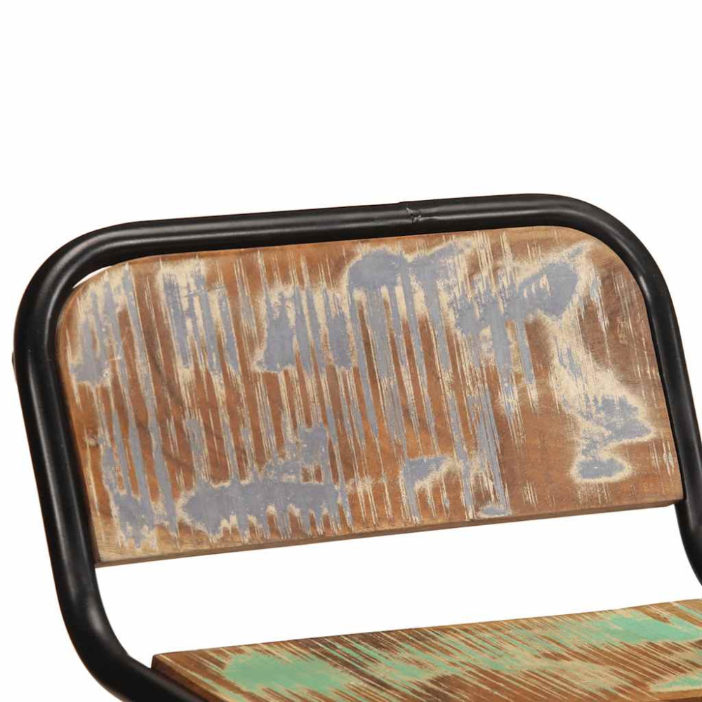 Produktbild för Barstolar 4 st 46x35,5x70 cm massivt trä återvunnet