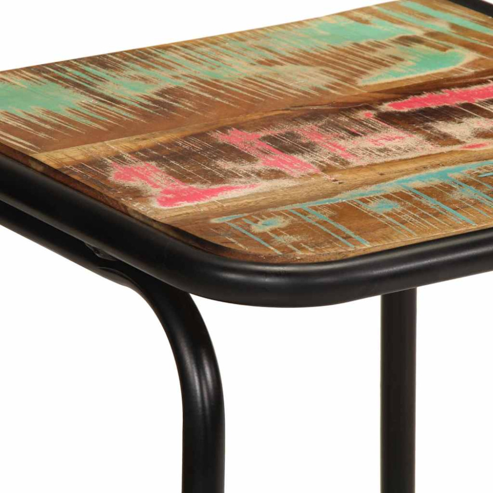 Produktbild för Barstolar 4 st 46x35,5x70 cm massivt trä återvunnet