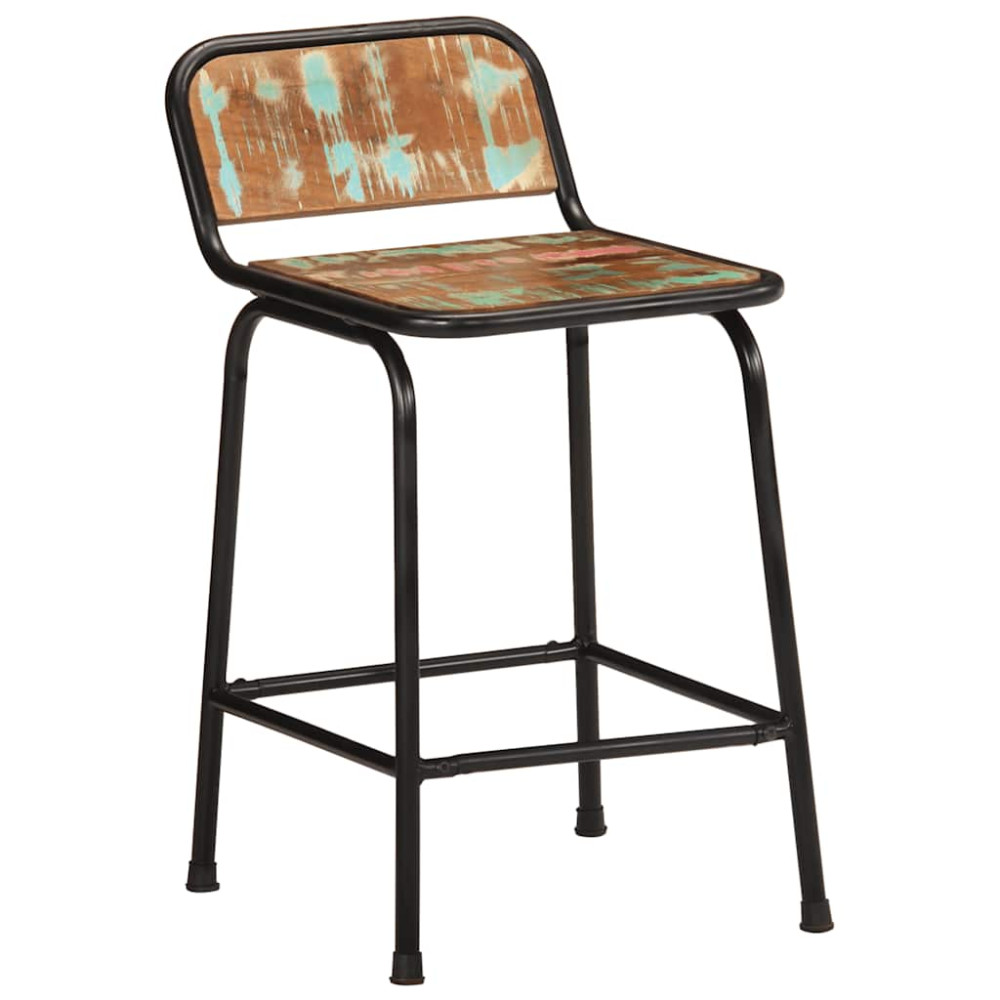 Produktbild för Barstolar 4 st 46x35,5x70 cm massivt trä återvunnet