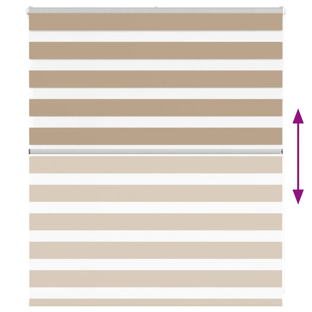 Produktbild för Rullgardin zebra 125x100 cm tyg bredd 120,9 cm polyester