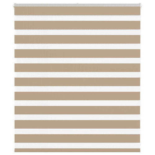 vidaXL Rullgardin zebra 130x100 cm tyg bredd 125,9 cm polyester