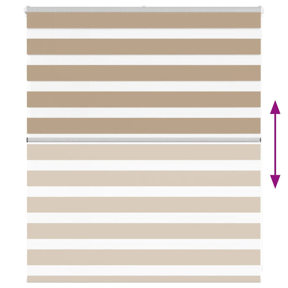 Produktbild för Rullgardin zebra 130x100 cm tyg bredd 125,9 cm polyester