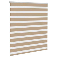 Produktbild för Rullgardin zebra 135x100 cm tyg bredd 130,9 cm polyester