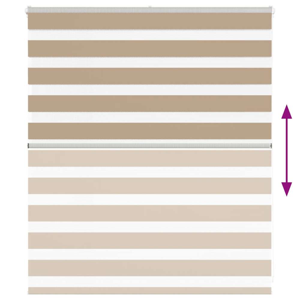 Produktbild för Rullgardin zebra 135x100 cm tyg bredd 130,9 cm polyester