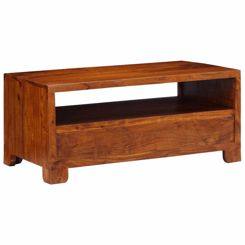 Produktbild för Soffbord 90x50x40 cm massivt akaciaträ