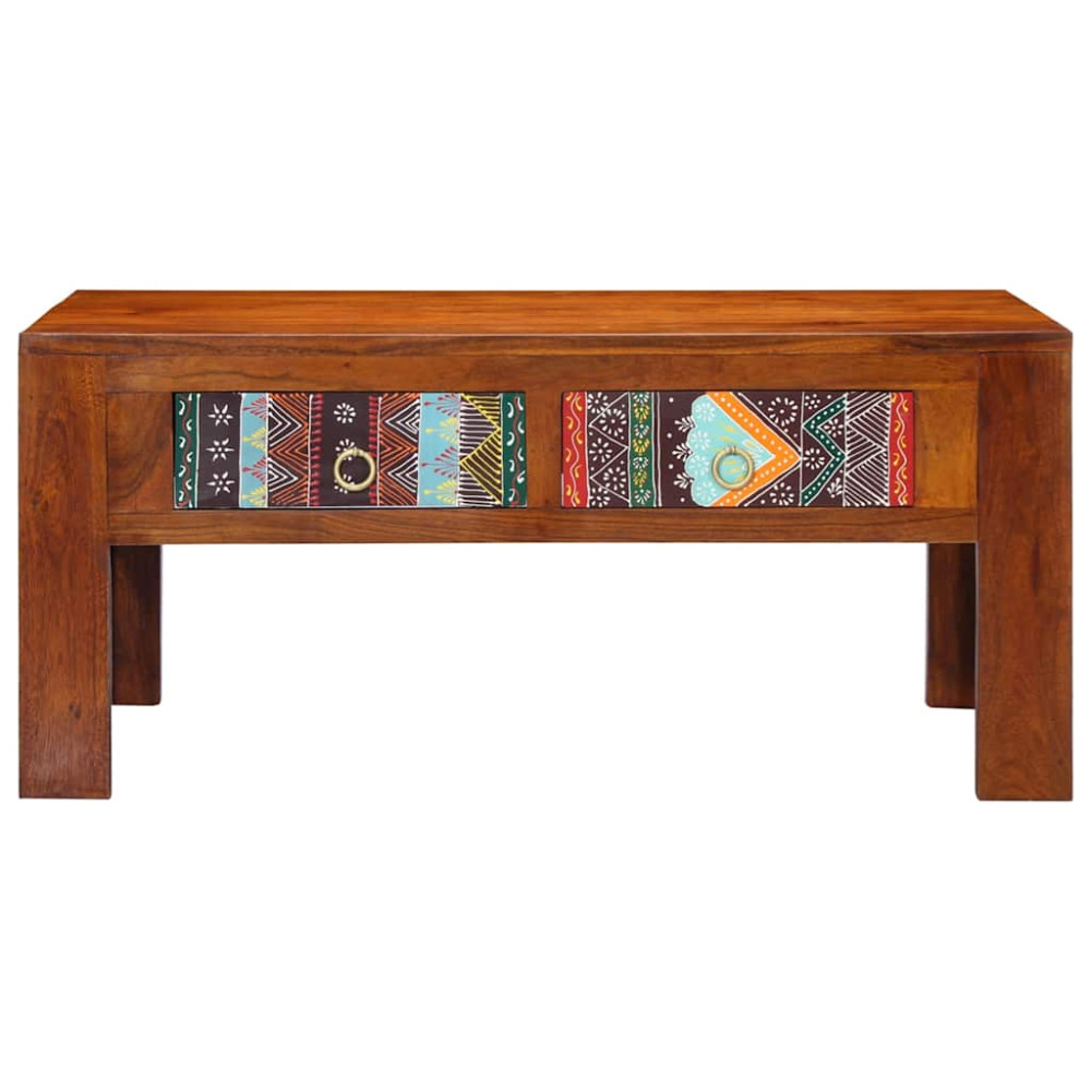 Produktbild för Soffbord 90x50x40 cm massivt akaciaträ