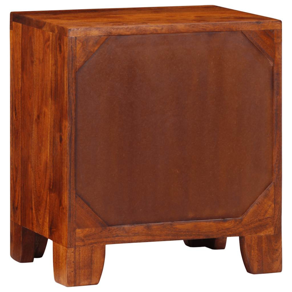 Produktbild för Sängbord 2 st 40x30x45 cm massivt trä akacia