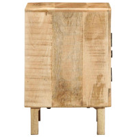 Produktbild för Sängbord 40x32x46 cm massivt grovt mangoträ