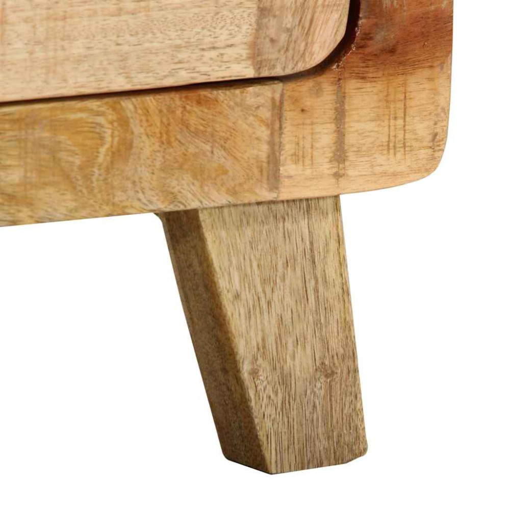 Produktbild för Sängbord 40x32x46 cm massivt grovt mangoträ