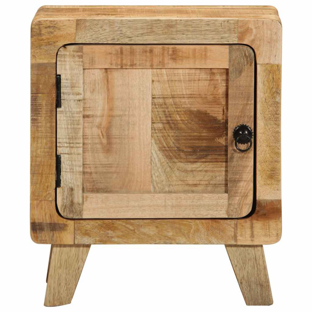 Produktbild för Sängbord 2 st 40x32x46 cm massivt trä grov mango
