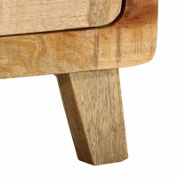 Produktbild för Sängbord 2 st 40x32x46 cm massivt trä grov mango